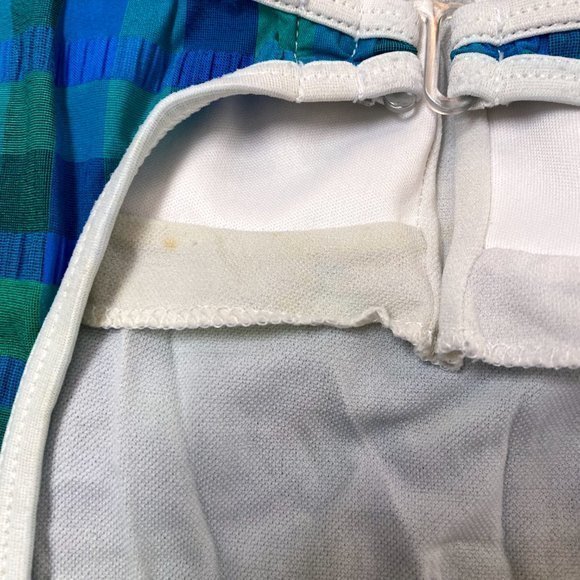 1980’s Gold Coast One piece Swim suit w/ blue amd green checks Sz 12 - Picture 7 of 10